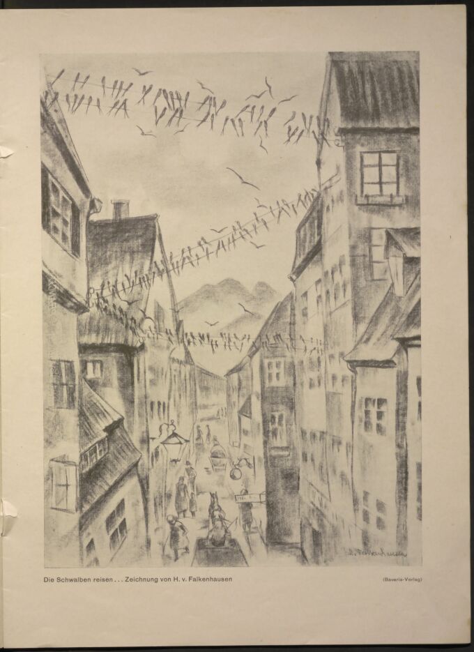 Rep. 16 Falkenhausen Nr. 347 "Die Schwalbenreise". Aus: Geist und Arbeit, Jg. 2 (1933), Nr. 52, 23. Sept., S. 1637