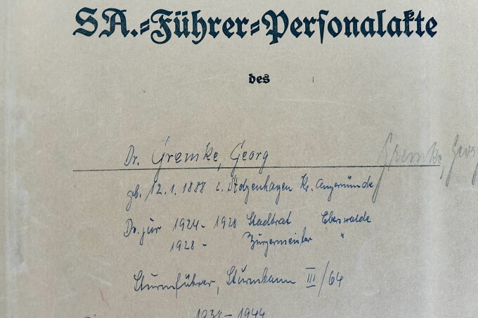Rep. 61C NSDAP Glied 159 Aktendeckel