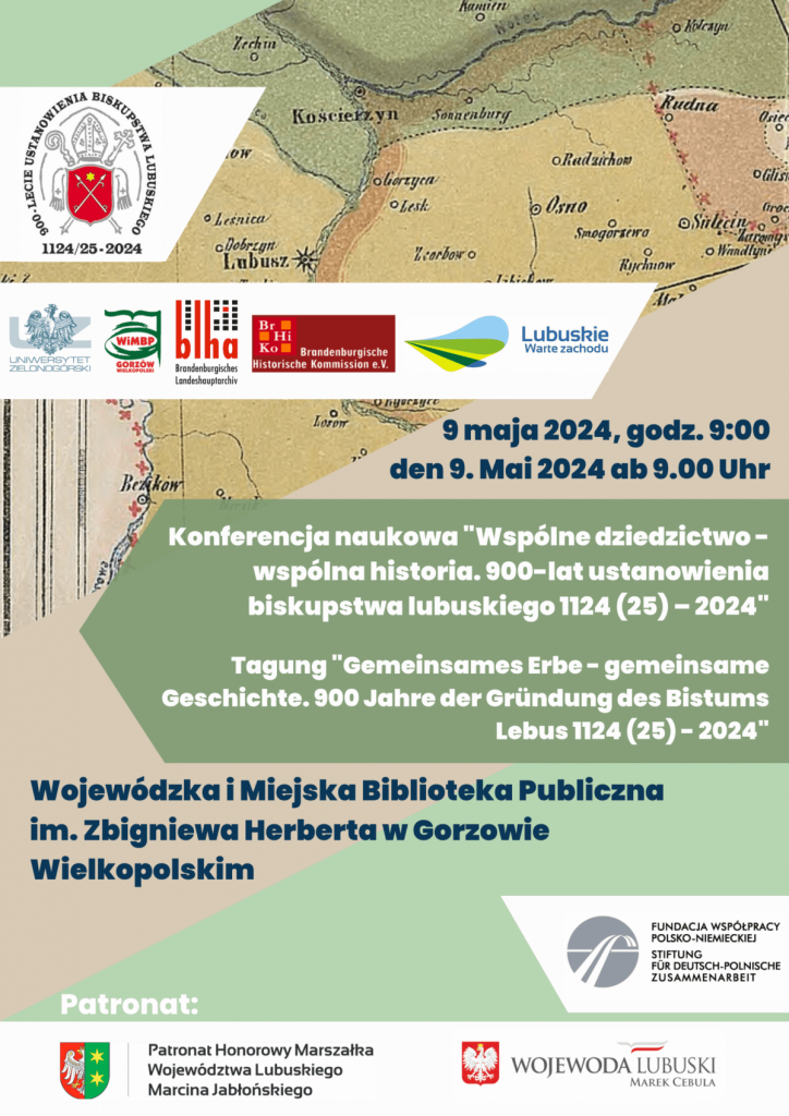 Bild vergrößern: Einladung der Stadtbibliothek Gorzów Wielkopolski als Plakat