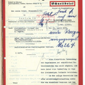 Dokument aus der "Einstein-AKte", Brife des Regierungspräsidenten